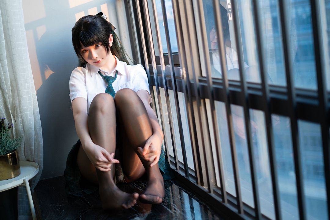 [COS写真]星之迟迟–JK-绿插图6
